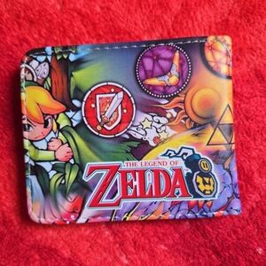 New the legend of zelda anime manga leather wallet